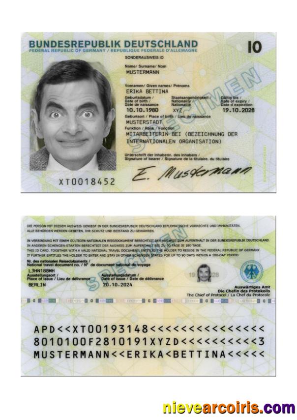 Germany special ID card 2024-present